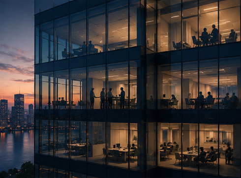 Modern office building
